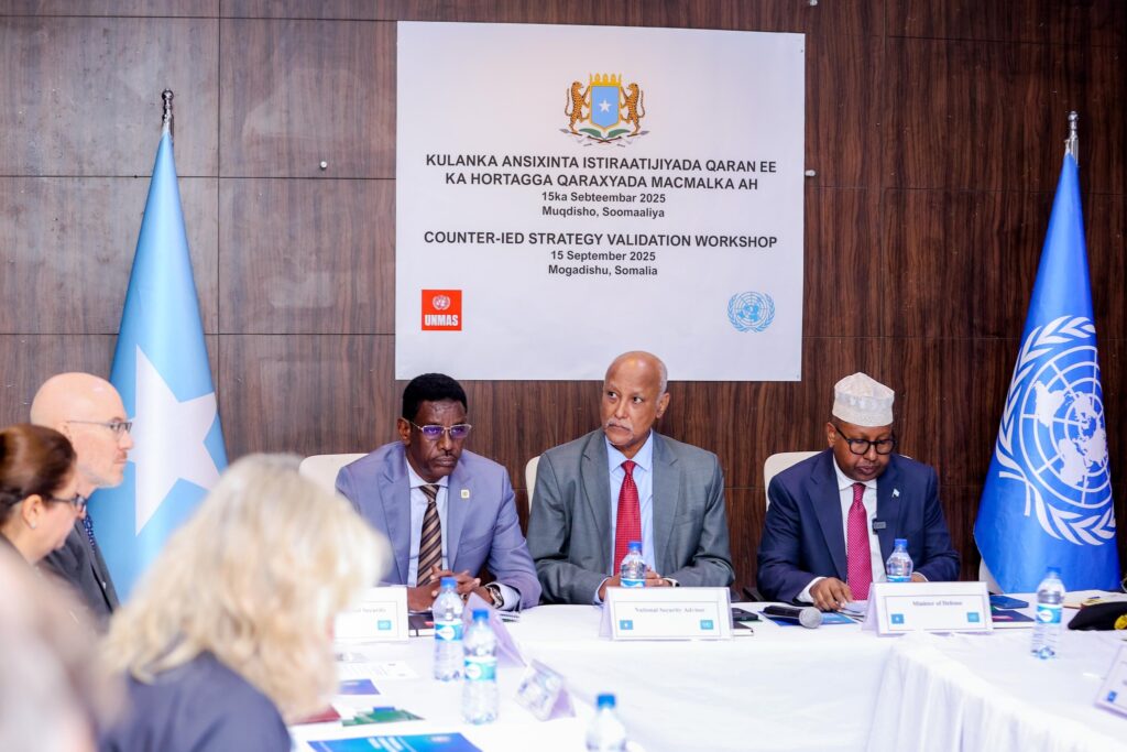 Xafiiska Amniga Qaranka oo Muqdisho Ku Qabtay Kulanka Ansixinta Istaraatiijiyadda Qaranka ee Ka-hortagga Qaraxyada Macmalka ah