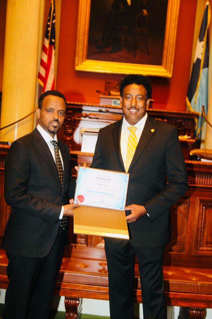 Wasiir-ku-xigeenka Warfaafinta Soomaaliya oo Aqalka Sharci-dejinta Minnesota kaga hadlay Dalxiiska iyo Dimuqraadiyadda